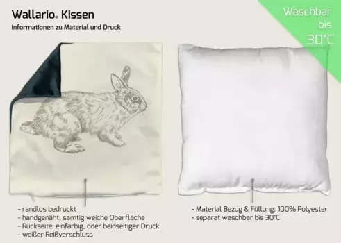 Декоративная поудшка Wallario, желтый