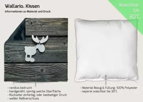 Декоративная поудшка Wallario, желтый