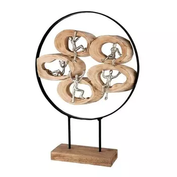 Декоративная скульптура GILDE Climb Kreis цвет silberfarben