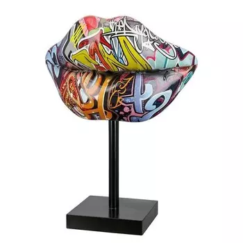 Декоративная скульптура GILDE Kiss Street Art, многоцветный