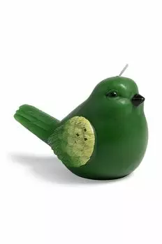 Декоративная свеча Chirp Dark Green &k amsterdam, зеленый