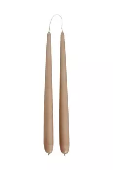 Декоративная свеча OYOY Fukai Candles L упаковка 2 шт, бежевый