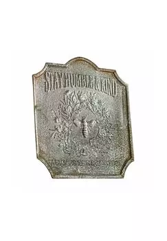 Декоративная табличка Скромный античный серый Loberon, antikgrau