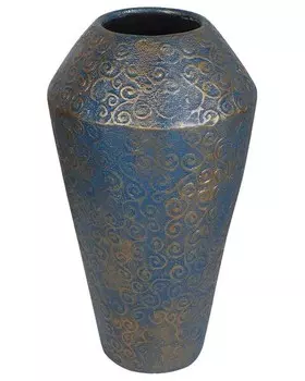 Декоративная ваза Beliani MASSA цвет blau/gold/trkis