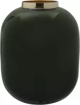 Декоративная ваза Kayoom "Ваза Арт Деко 345", (1 шт.) 16,5х20х16,5 см, 16,5 см, зеленый