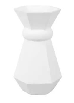 Декоративная ваза Present Time Deko Geo Queen, белый