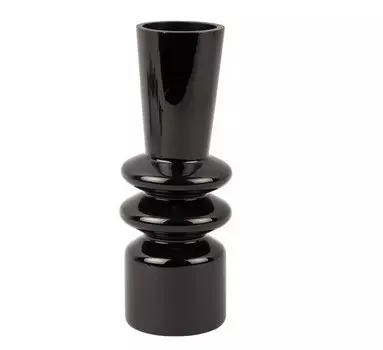 Декоративная ваза Present Time Deko Sparkle Straight, черный