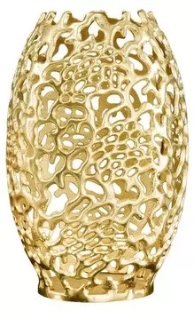 Декоративная ваза Riess-Ambiente ABSTRACT LEAF, золотой