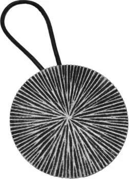 Декоративная застежка GARDINIA "Круглая застежка" (1 шт.), для удобного крепления и украшения 7,5 см, цвет silberfarben