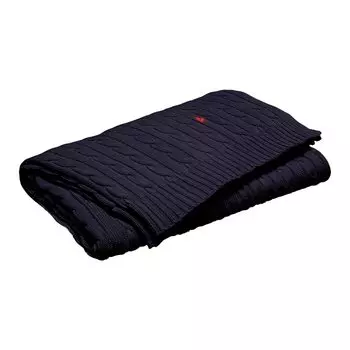 Декоративное кабельное одеяло Ralph Lauren Home, темно-синий