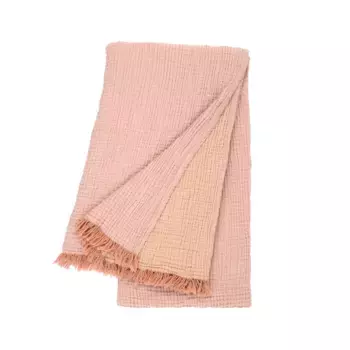 Декоративное одеяло из хлопка Киклады Olivier Desforges, розовый