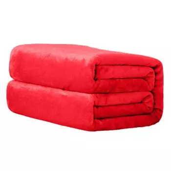 Декоративное одеяло, моющееся дышащее коралловое флисовое одеяло для дивана, кондиционера, домашнее постельное белье для холодной погоды-красное, размеры: 200 см Stuttg
