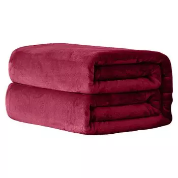 Декоративное одеяло, моющееся дышащее коралловое флисовое одеяло для дивана, кондиционера, домашнее постельное белье для холодной погоды, винно-красное, размеры: 200 см Stuttg, красный