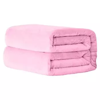 Декоративное одеяло, моющееся дышащее коралловое флисовое одеяло для дивана, кондиционера, домашнее постельное белье для холодной погоды-розовое, размеры: 200 см Stuttg, розовый