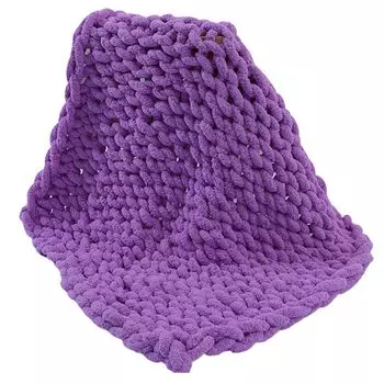 Декоративное одеяло, мягкое моющееся, сохраняющее тепло, зимнее одеяло из полиэстера, ручное вязание, диван, спальный чехол, товары для дома - черный Stuttg, фиолетовый