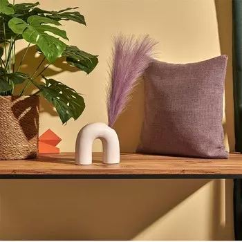 Декоративное перо Q-Art — Сиреневый — 44 см