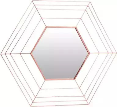 Декоративное зеркало Kayoom "Ромео", настенное зеркало 79,5х69х1,5 см, медный