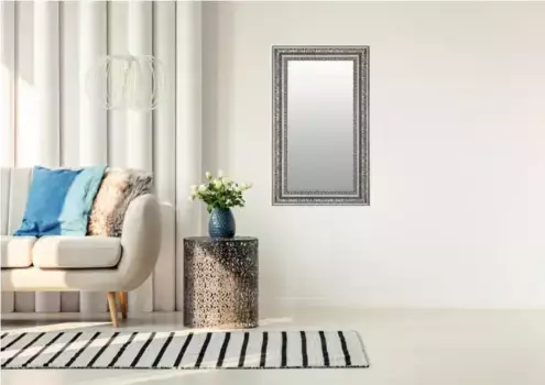 Декоративное зеркало Lenfra "Аннук", (1 шт.), настенное зеркало 46х96х3,6 см, цвет silberfarben