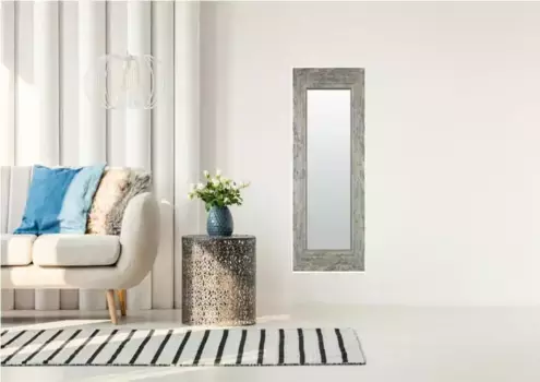 Декоративное зеркало Lenfra "Марлен", (1 шт.), настенное зеркало 72х112х2,5 см, серый