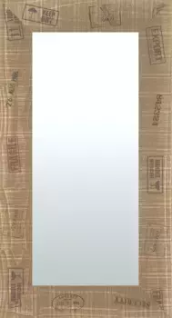 Декоративное зеркало Lenfra "Нала", (1 шт.), настенное зеркало 55х75х2 см, коричневый