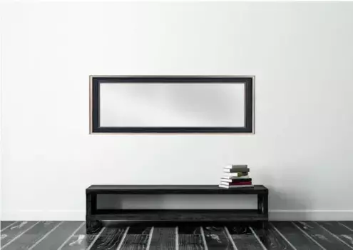 Декоративное зеркало Lenfra "Прия", (1 шт.), настенное зеркало 68х108х3,7 см, черный