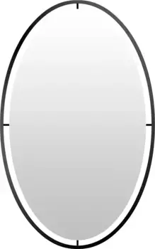 Декоративное зеркало Lenfra "Салем", (1 шт.), настенное зеркало 60х80х2 см, черный