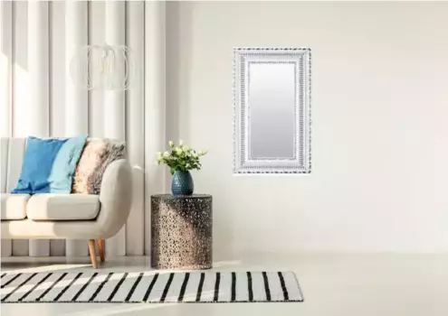 Декоративное зеркало Lenfra "Smilla", (1 шт.), настенное зеркало 51х101х4,9 см, цвет silberfarben