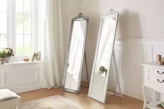 Декоративное зеркало Leonique "King", (1 шт.), стоячее зеркало 45х180х6 см, белый
