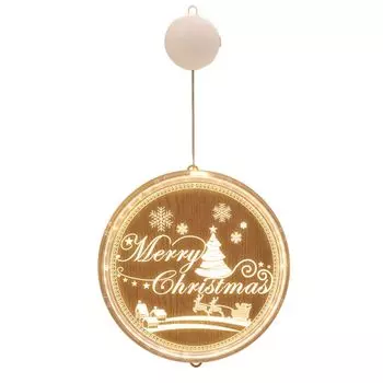 Декоративные 3D светильники с присоской и пультом дистанционного управления для окон, дорожек и спален, современные, с Рождеством ele eleoption, белый