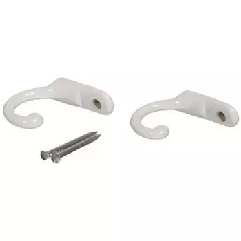 Декоративные крючки Liedeco для штор, белый