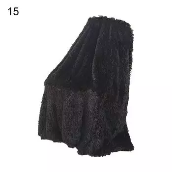 Декоративные одеяла с лохматым шикарным акцентом, винтажное большое плюшевое пушистое одеяло из искусственного меха для дома-16 Stuttg, мультиколор