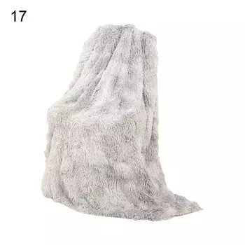 Декоративные одеяла с лохматым шикарным акцентом, винтажное большое плюшевое пушистое одеяло из искусственного меха для дома-18th Stuttg, мультиколор
