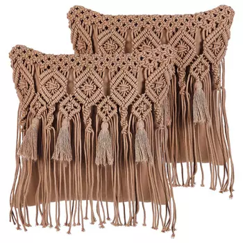 Декоративные подушка Beliani, 45x45 см, коричневый