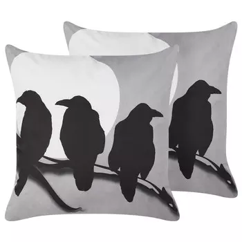 Декоративные подушка Beliani, 45x45 см, серый