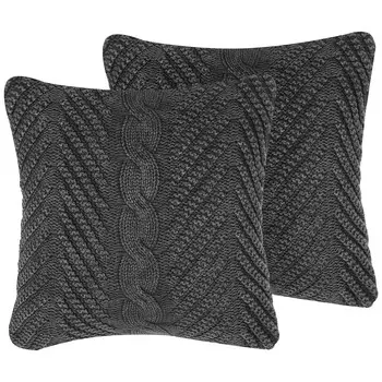 Декоративные подушка Beliani, 45x45 см, темно-синий