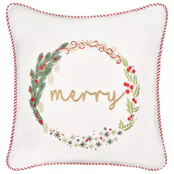 Декоративные подушка Beliani, 45x45x8 см, белый/красный/золотой/зеленый