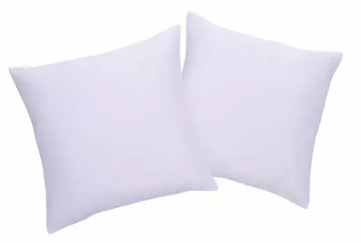 Декоративные подушки для дома "Parry Microfibre", набор из 2 шт., однотонные, чехлы без наполнителя, на молнии Home affaire 40х40 см, цвет natur + unifarben