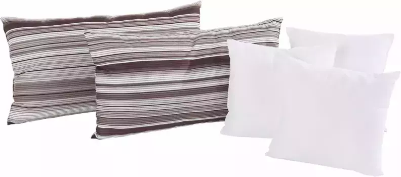 Декоративные подушки для сна Westfalia "Эльба", 5 шт Westfalia Schlafkomfort 40х40 см, белый