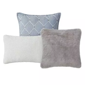 Декоративные подушки Florence, набор из 3 шт. Waterford, цвет Blue