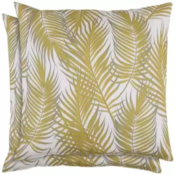 Декоративные подушки GO-DE "Dana", набор из 2 шт., 38x5x38 см 38х38 см, цвет gelb + meliert