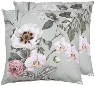 Декоративные подушки GO-DE "Клара", набор из 2 шт., 48x48 см 48х48 см, цвет salbei