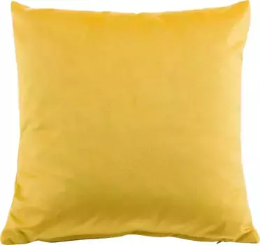 Декоративные подушки Gzze "Дюваль", на молнии, чехол без наполнителя, 2 шт 40х40 см, горчичный