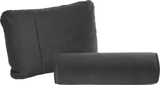 Декоративные подушки Leonique "Ocane", сочетающиеся с кроватью Ocene из бархатного велюра и тонкой структуры, набор из 2 шт 50х70 см, черный