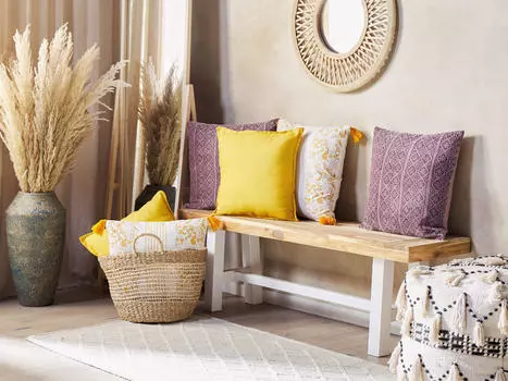 Декоративные подушки набор из 2-х штук Beliani, розовый