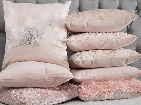 Декоративные подушки набор из 2-х штук Beliani, розовый