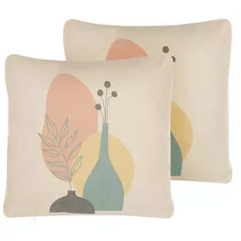 Декоративные подушки набор из 2-х штук Beliani, мультиколор