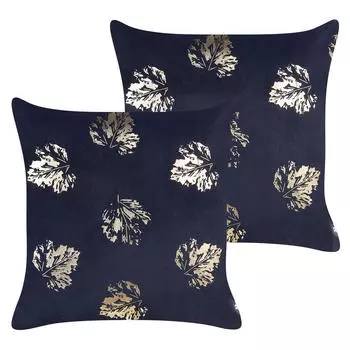 Декоративные подушки набор из 2-х штук Beliani, черный