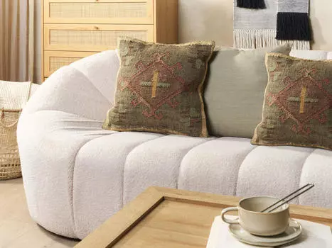 Декоративные подушки набор из 2-х штук Beliani, темно-зеленый