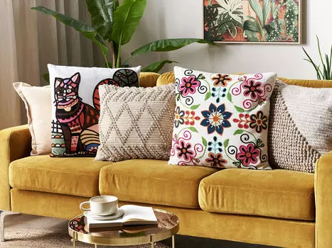 Декоративные подушки набор из 2-х штук Beliani, мультиколор