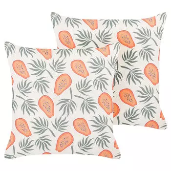 Декоративные подушки набор из 2-х штук Beliani, мультиколор